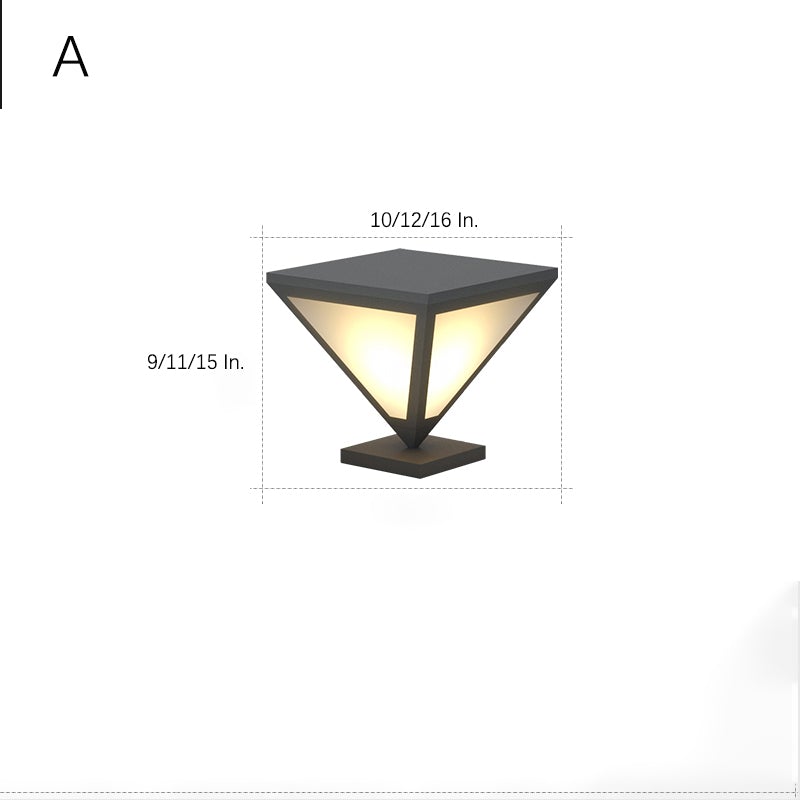 Solar Powered Geometric Shape LED Waterproof Solar Lights Outdoor Lamp - Lamp Outdoor