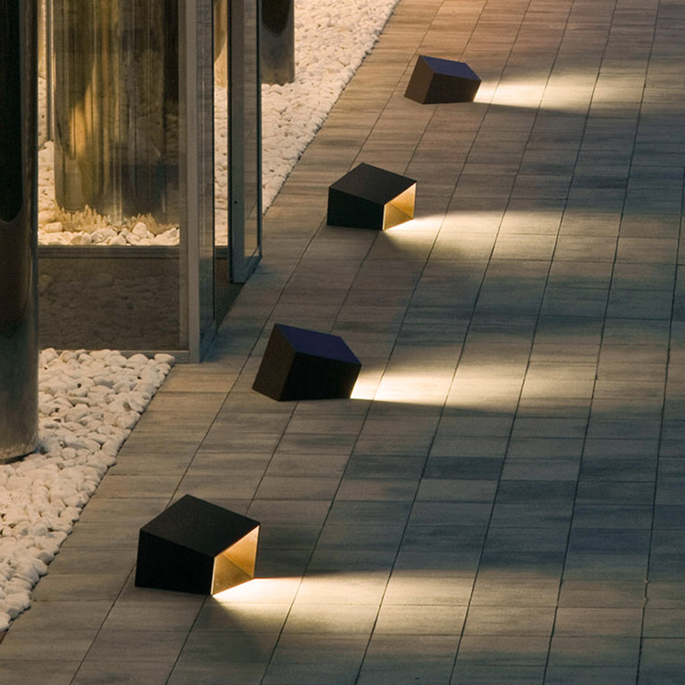 Ray Modern Irregular Metal Acrylic Solar Outdoor Ground Light - Lamp Outdoor