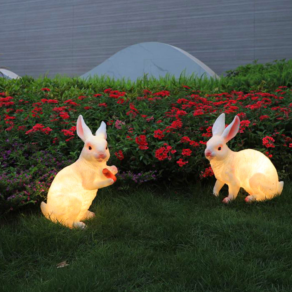 Aria Cute Rabbit Resin Outdoor Floor Lamp - Lamp Outdoor