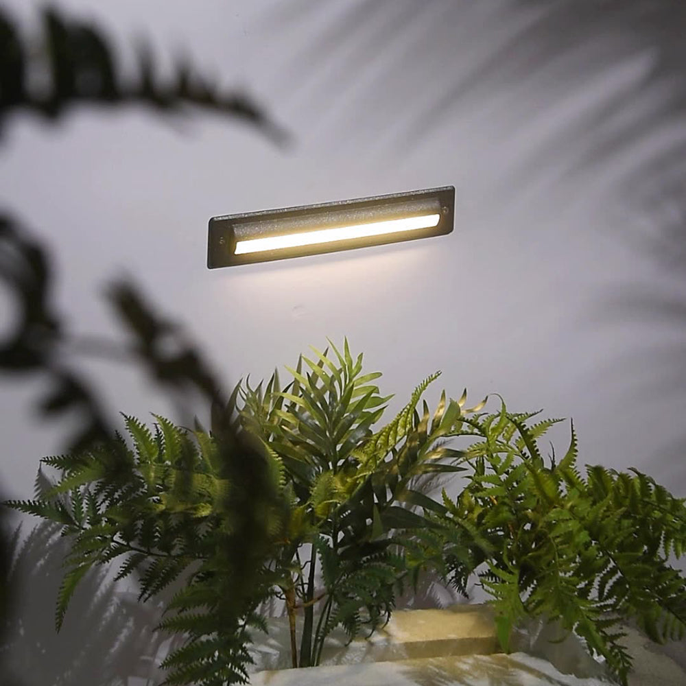 Ray Metal Rectangular Linear Outdoor Deck Step Light - Lamp Outdoor