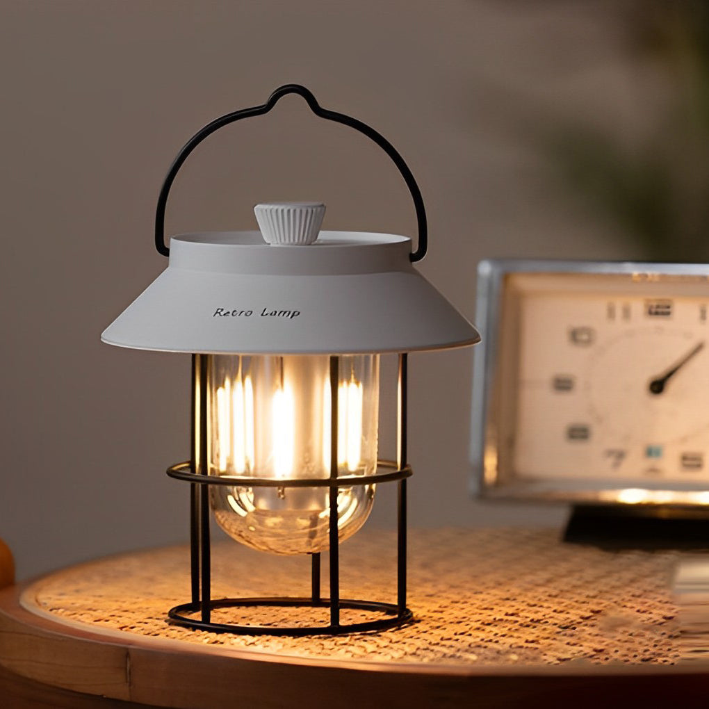 USB Rechargeable Dimmable LED Hanging Stand Portable Outdoor Lanterns - Lamp Outdoor