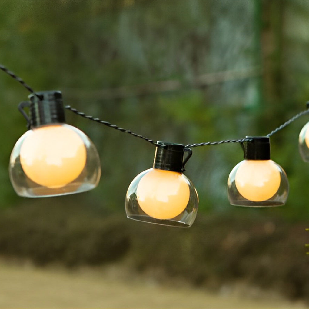 Battery Operated USB Solar 40 Lights LED Bulbs Outdoor String Lights - Lamp Outdoor