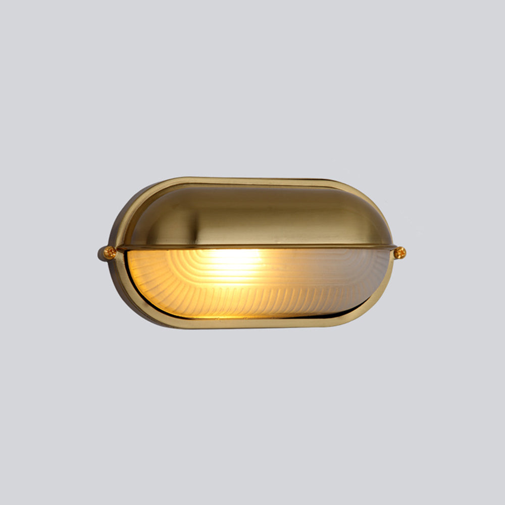 Ray Modern Round/Ellipse Outdoor Waterproof Wall Lamp, 2 Colors - Lamp Outdoor