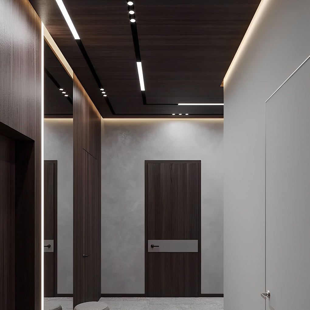 Mini Recessed Invisible LED Strip Lights Under Cabinet Lighting Linear Lights - Lamp Outdoor