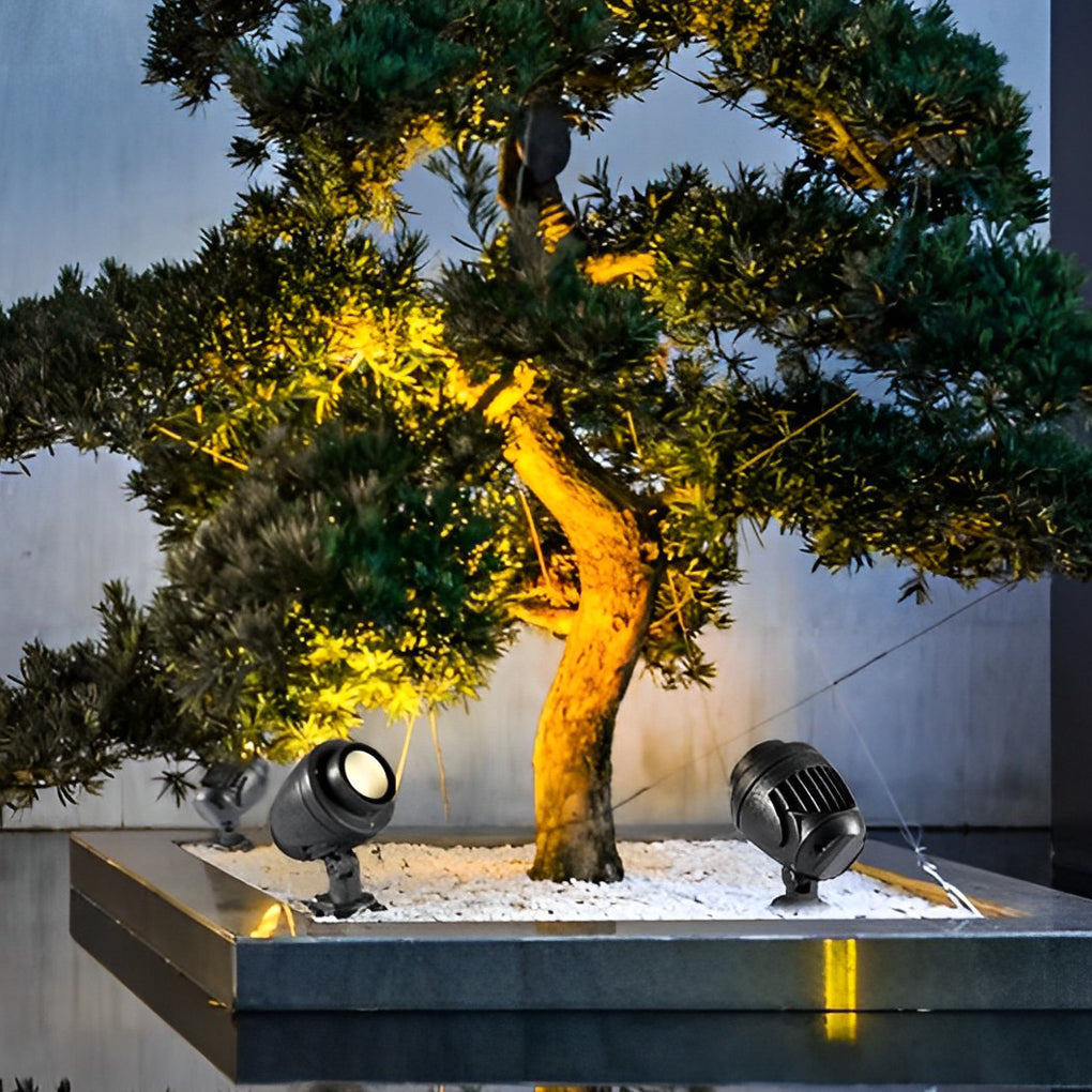 Round Waterproof LED Adjustable Modern Outdoor Spotlights Tree Spot Lights - Lamp Outdoor