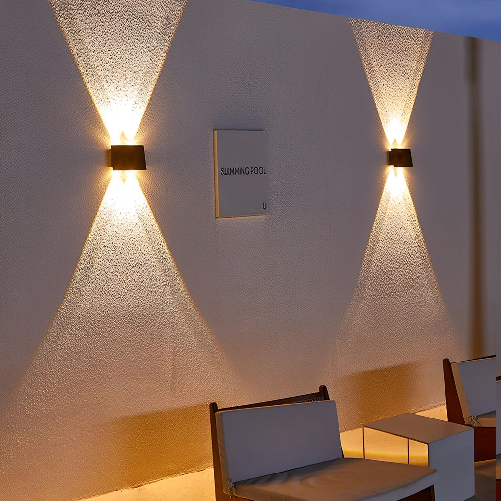 Rectangular Up and Down Light LED Waterproof Modern Wall Washer Lights - Lamp Outdoor