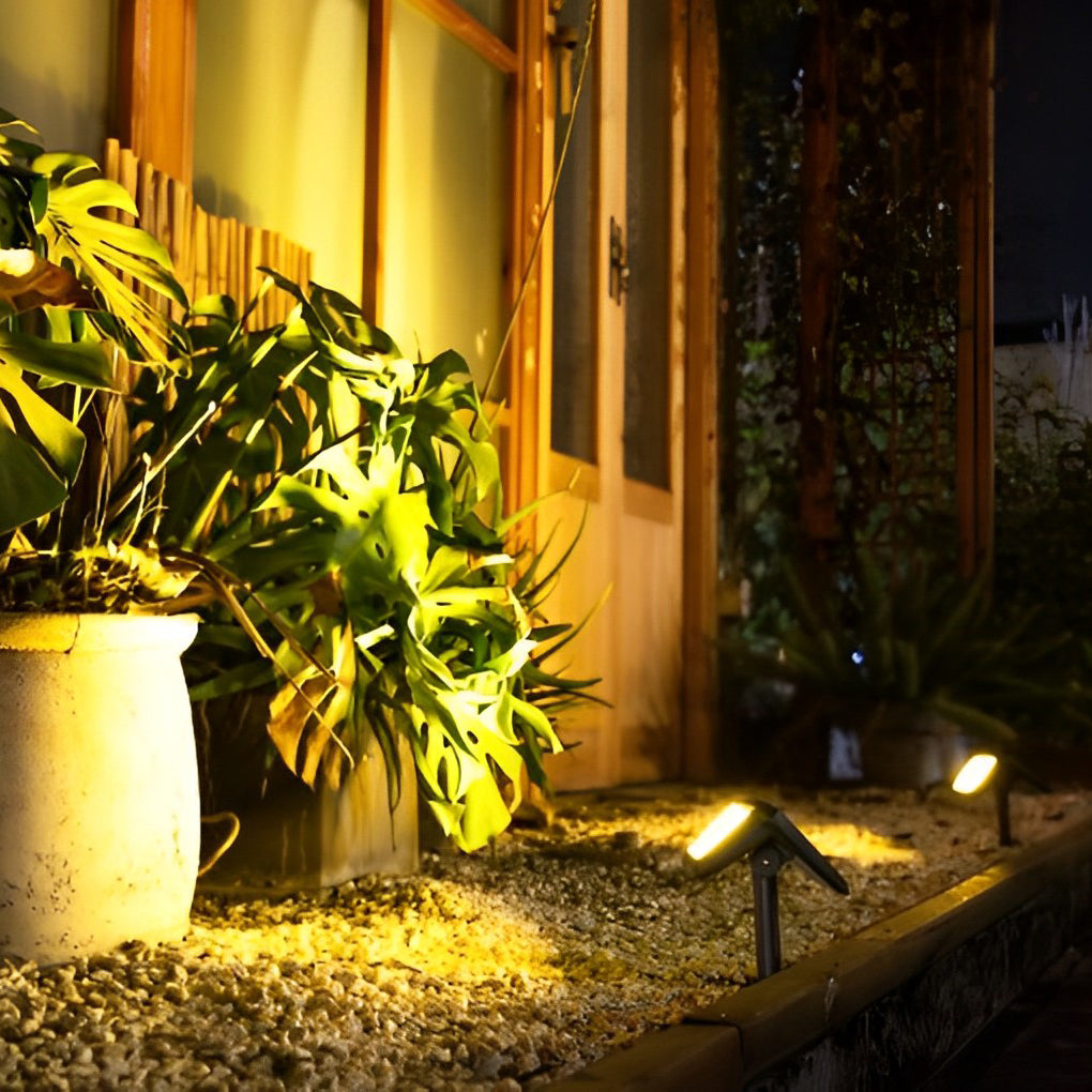 2PCS Waterproof IP65 LED Black Modern Solar Lights Outdoor Lawn Lamp - Lamp Outdoor