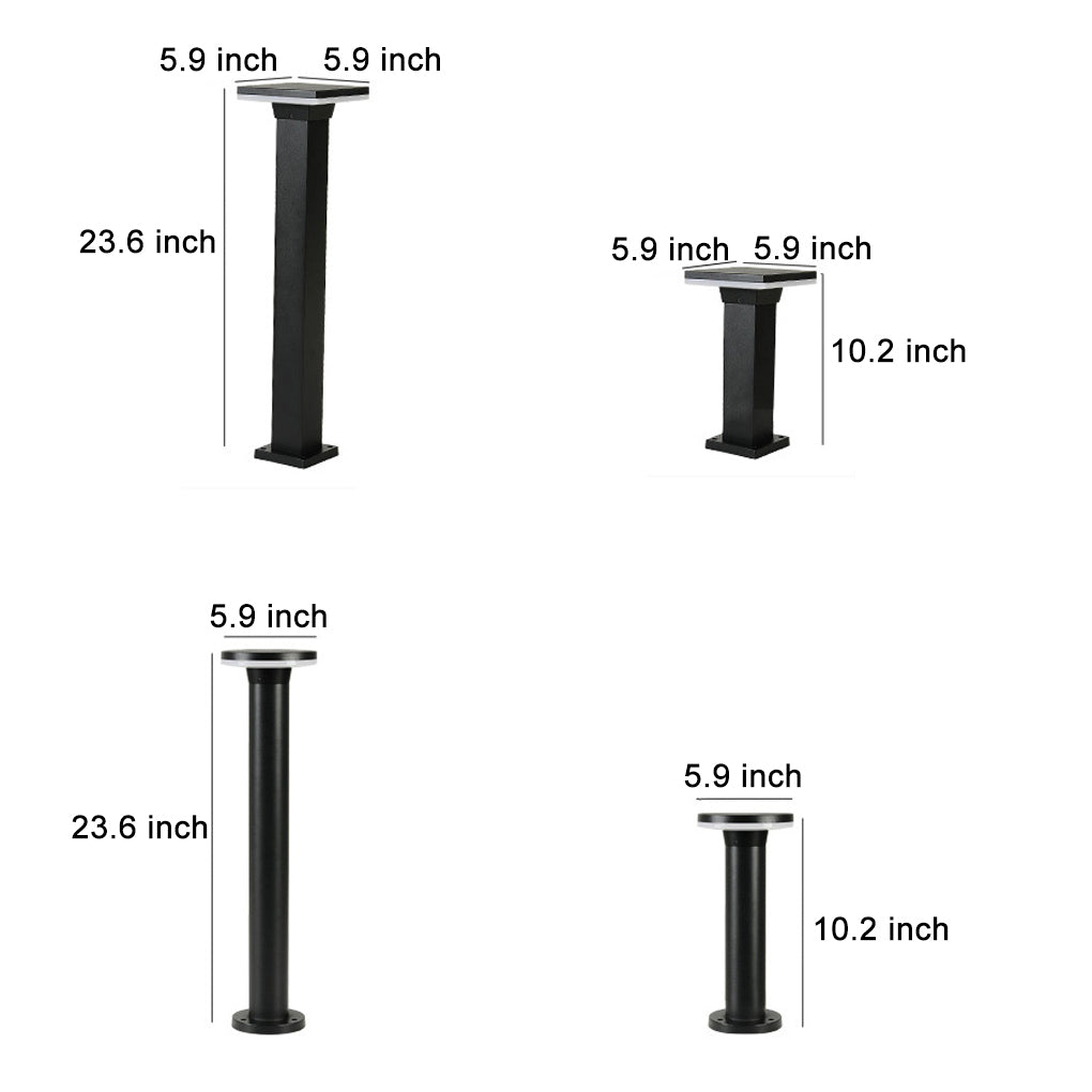Outdoor Minimalist Round Square Waterproof LED Landscape Lighting Lawn Lamps - Lamp Outdoor