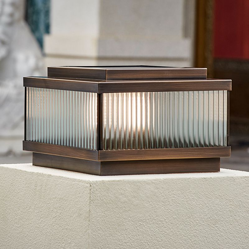 Ray Modern Rectangular Metal Outdoor Floor Lamp - Lamp Outdoor