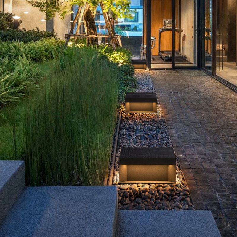 Ray Outdoor Post Lamps Modern Square Solar - Lamp Outdoor
