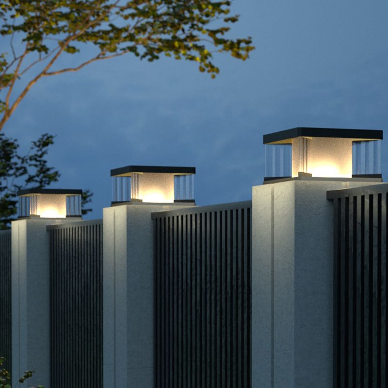 Ray LED Rectangular Metal Wall Lamp Post - Lamp Outdoor