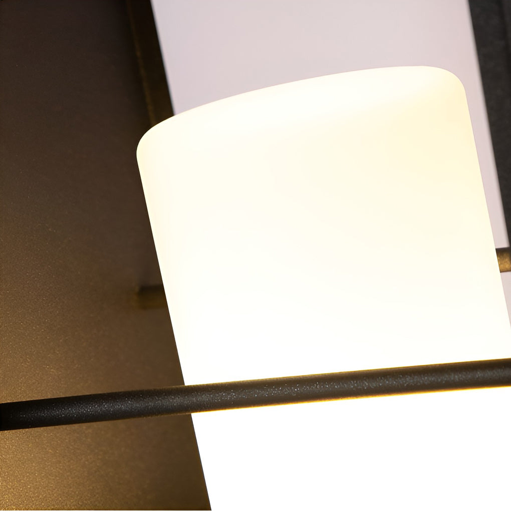 Gladys Rectangular Frame Modern Metal Outdoor Lights - Lamp Outdoor