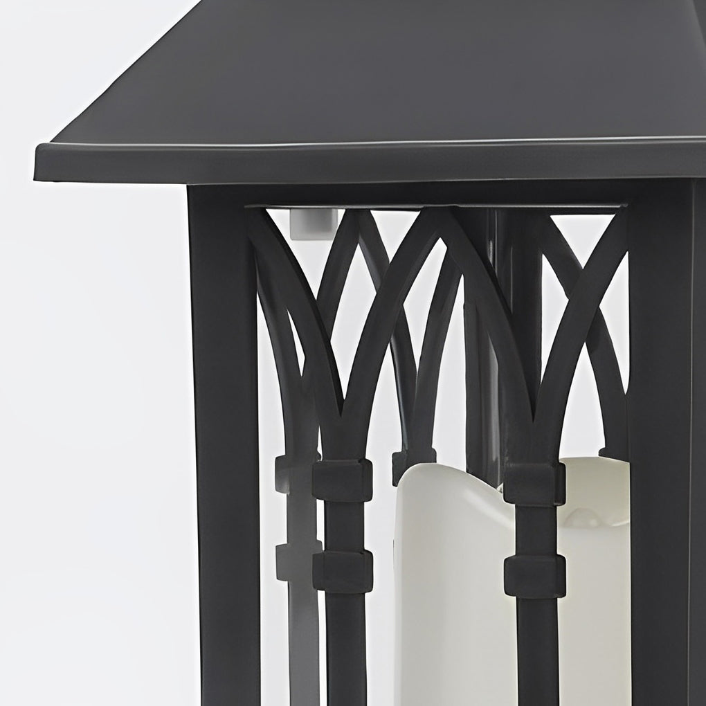 Portable Lantern Waterproof LED Intelligent Black Solar Outdoor Lights - Lamp Outdoor