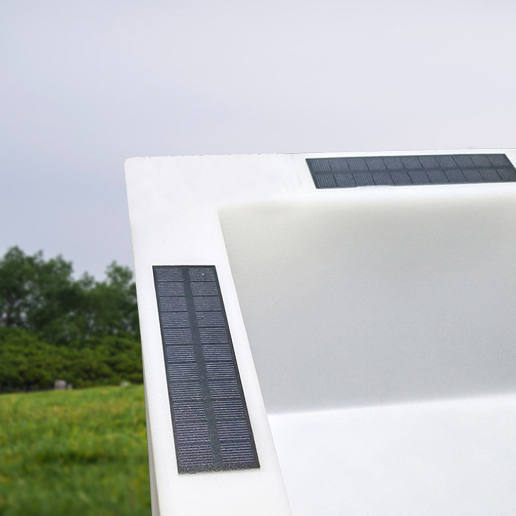 Square Waterproof Multipurpose Intelligent LED Solar Flower Pot Lights - Lamp Outdoor