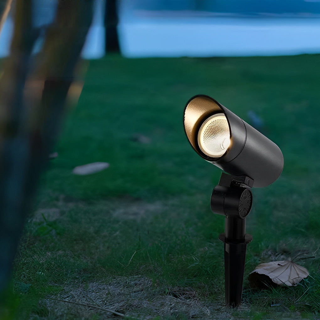Waterproof Black Modern LED Spotlights Outdoor Spot Lights Lawn Lamp - Lamp Outdoor