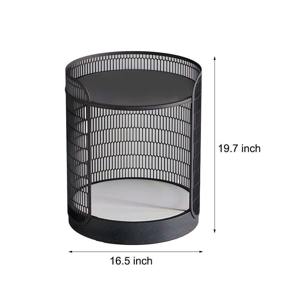 19 inch LED Open Mesh Outdoor Floor Lamp with Table - Lamp Outdoor
