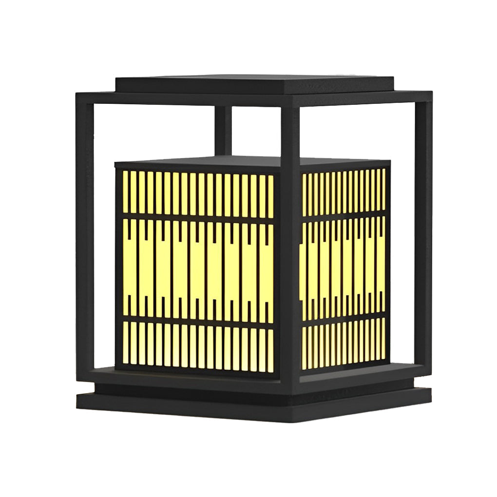 Square Vintage Design LED Waterproof Traditional Outdoor Pillar Lights - Lamp Outdoor