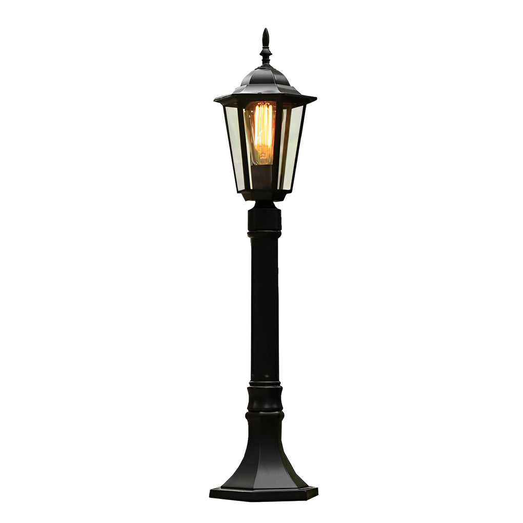 Elegant Traditional Black Post Path Light Waterproof E27 LED Lamp - Lamp Outdoor