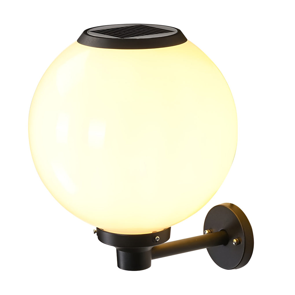 Round Three Step Dimming LED Modern Solar Wall Lights Outdoor Wall Lamp - Lamp Outdoor