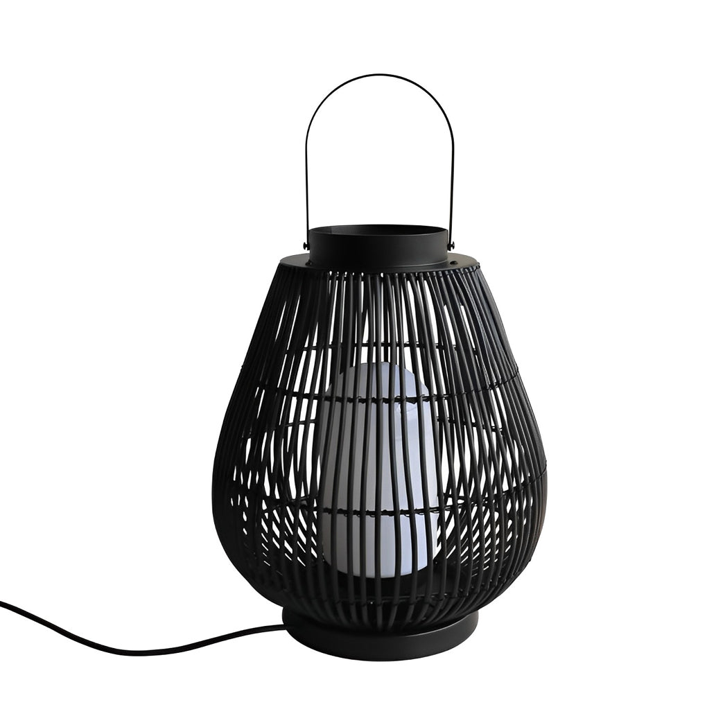 Portable Black Modern Iron Woven E27 Pillar Accent Outdoor Lantern - Lamp Outdoor