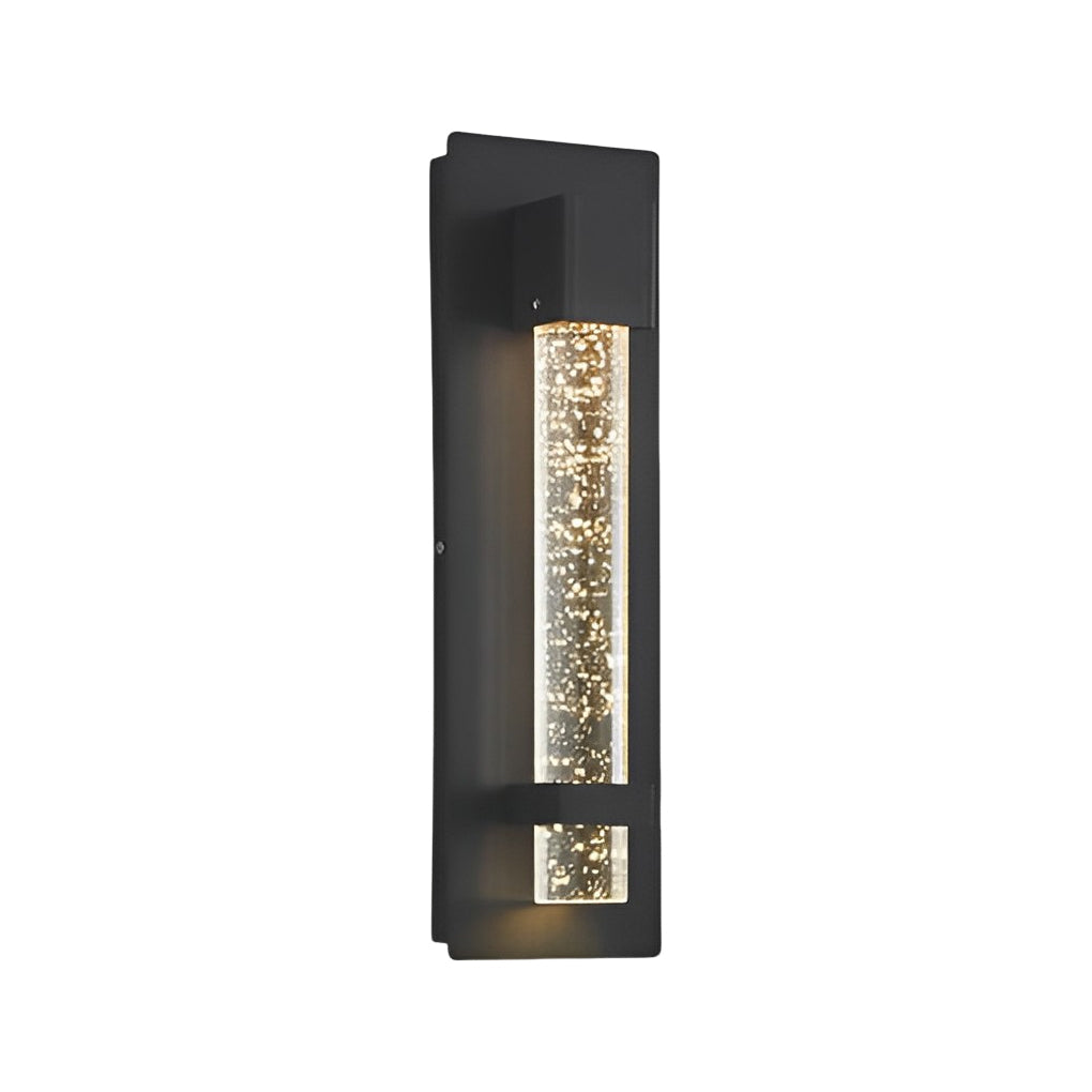 11.8 Inch Waterproof Hardwired Bubbles Glass Outdoor Wall Light - Lamp Outdoor