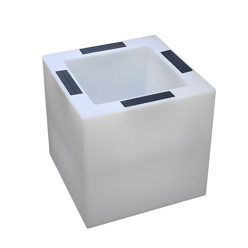 Square Waterproof Multipurpose Intelligent LED Solar Flower Pot Lights - Lamp Outdoor