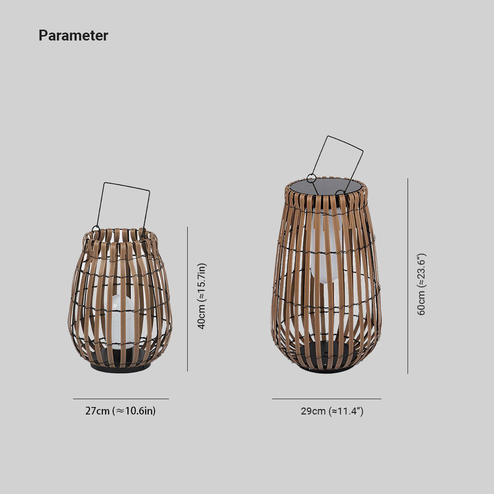 Ritta Retro Lantern Solar Rechargeable Outdoor Floor Lamp - Lamp Outdoor