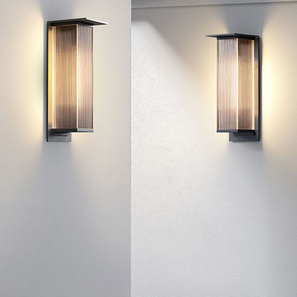 Ray Modern Rectangular Metal Outdoor Wall Lamp - Lamp Outdoor