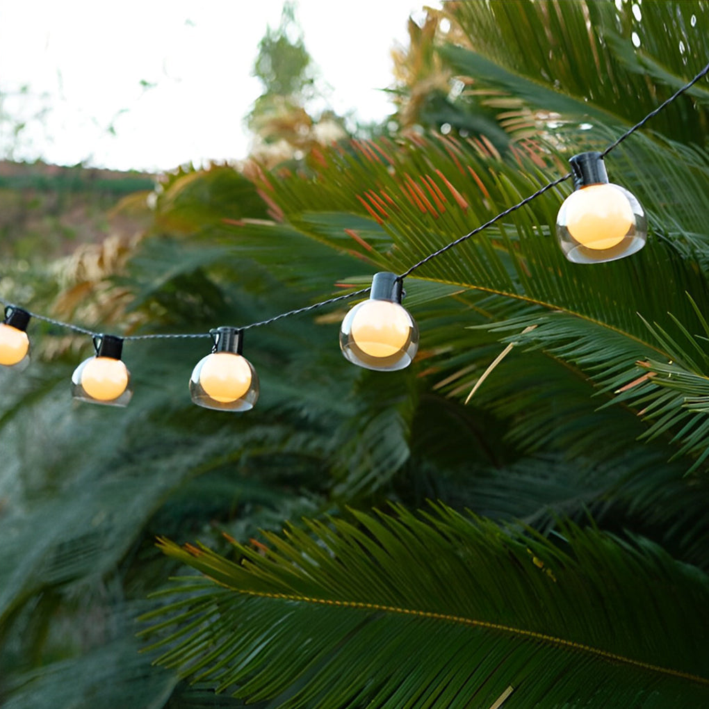 Battery Operated USB Solar 40 Lights LED Bulbs Outdoor String Lights - Lamp Outdoor