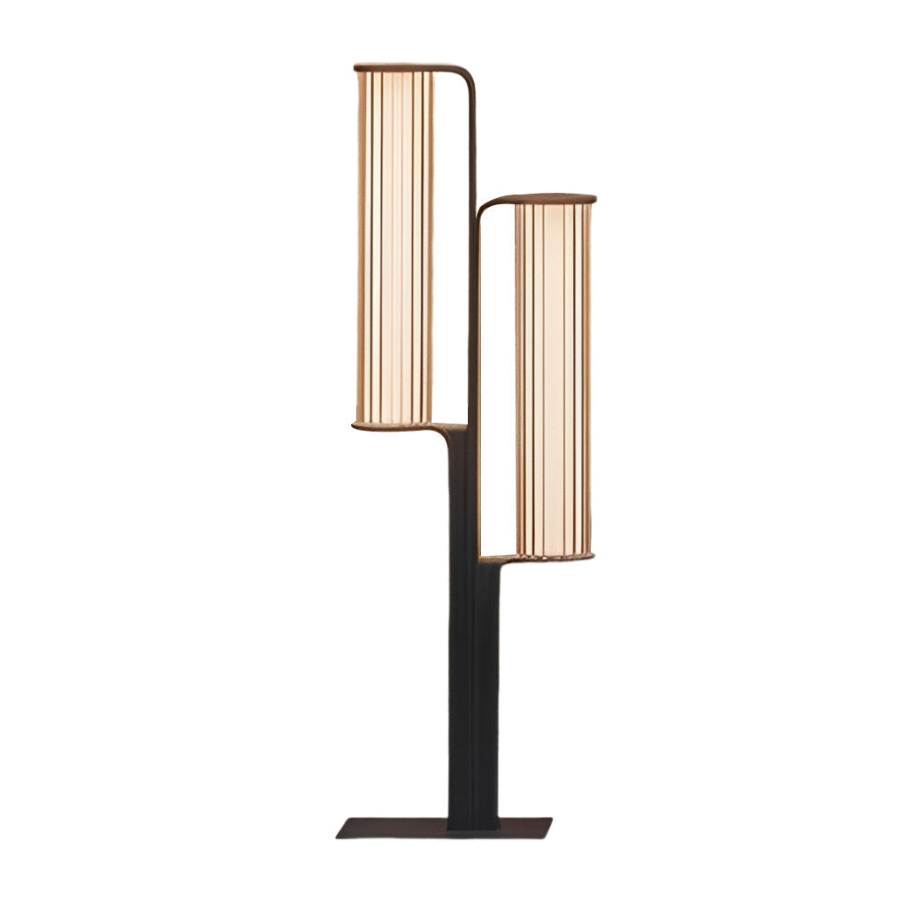 Back-to-Back Dual Cylinder LED Pathway Lights Black Waterproof Outdoor Lamp - Lamp Outdoor