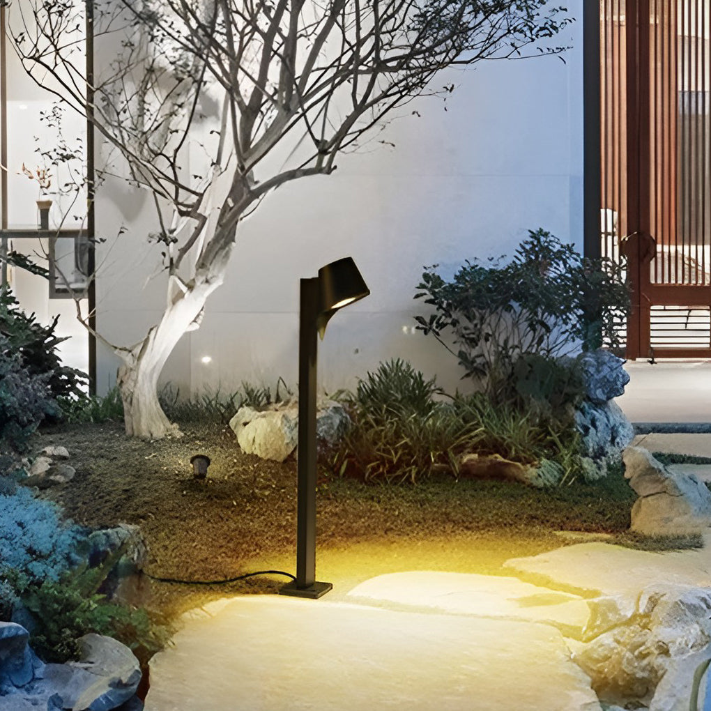 Sleek Black 10W LED Pathway Light Minimalist Outdoor Waterproof Lighting - Lamp Outdoor
