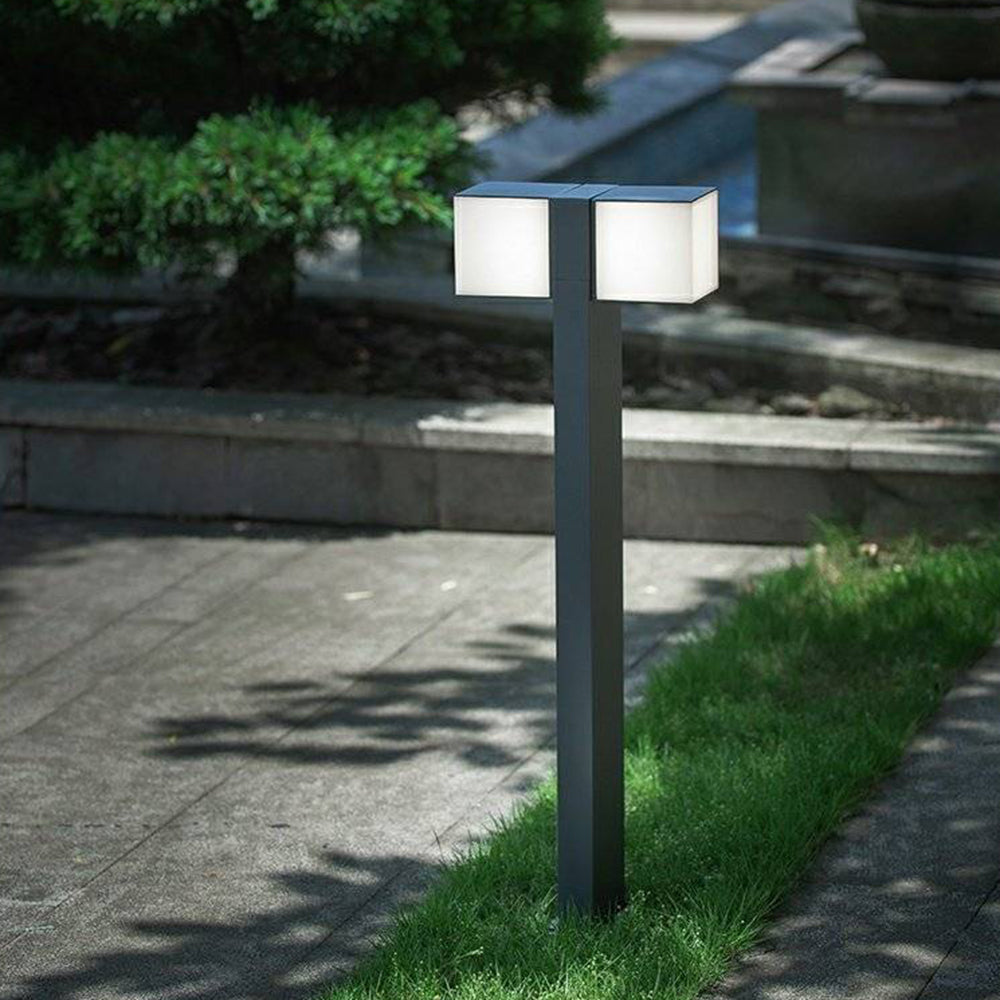Ray Metal Rotatable Double Lamp Head Outdoor Path Light - Lamp Outdoor