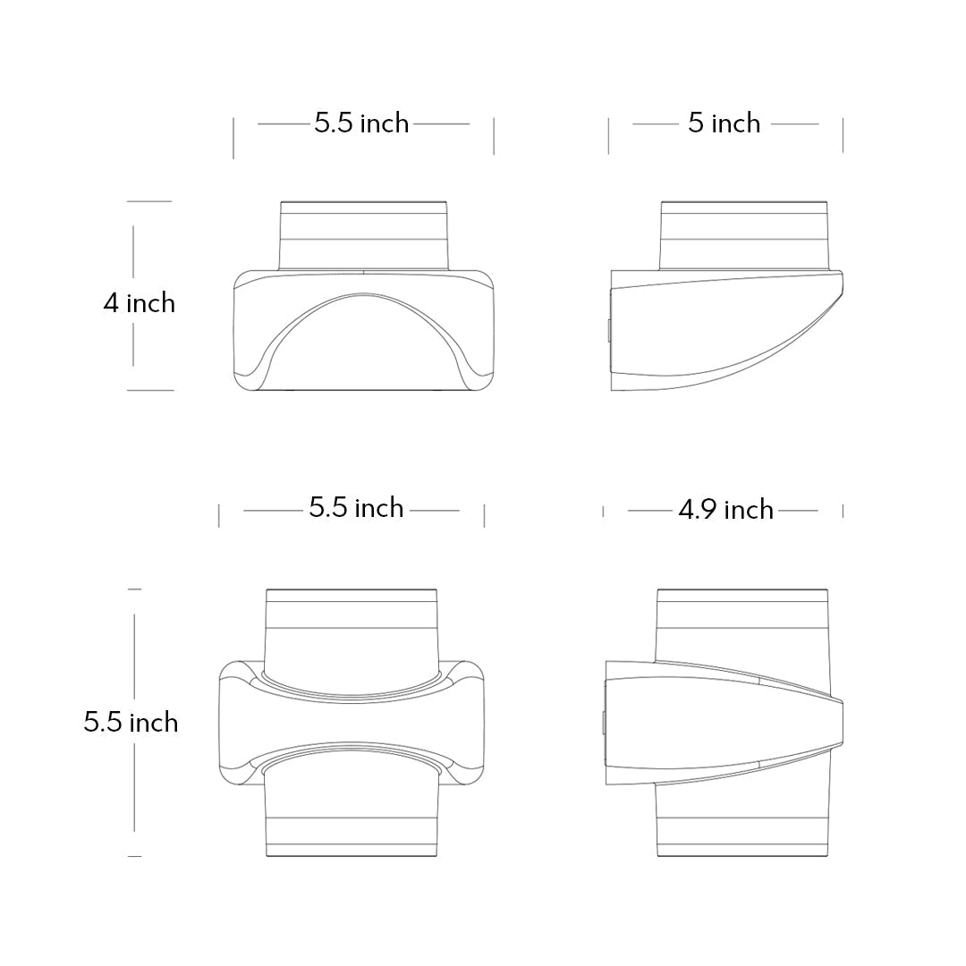 Modern Black Outdoor Wall Lights LED Waterproof - Lamp Outdoor