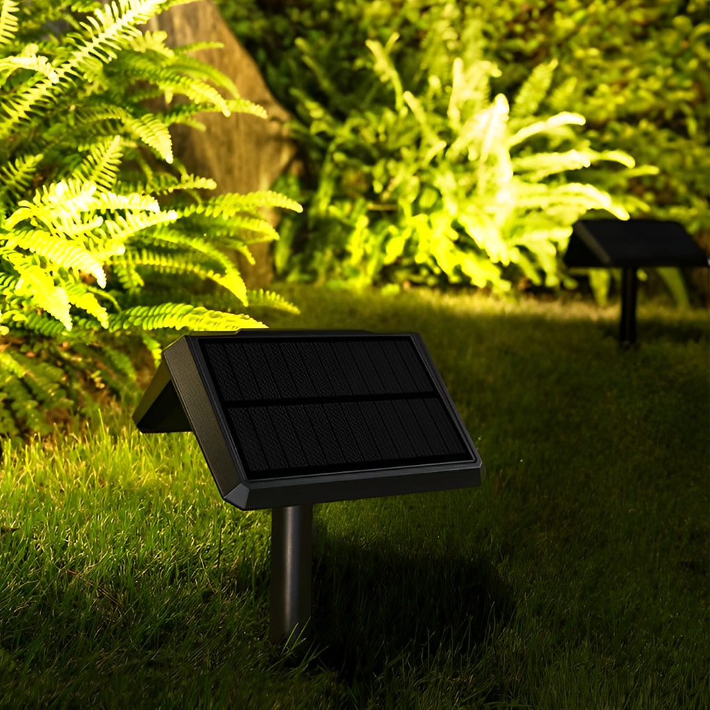 2PCS Waterproof IP65 LED Black Modern Solar Lights Outdoor Lawn Lamp - Lamp Outdoor