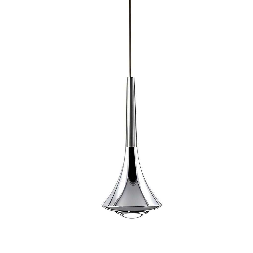 1-Light Water Drop Metal LED Nordic Staircase Pendant Lights Small Chandelier - Lamp Outdoor