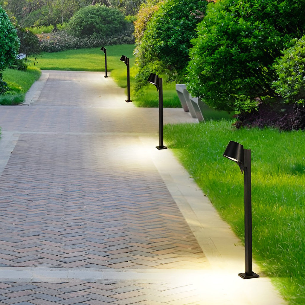 Sleek Black 10W LED Pathway Light Minimalist Outdoor Waterproof Lighting - Lamp Outdoor