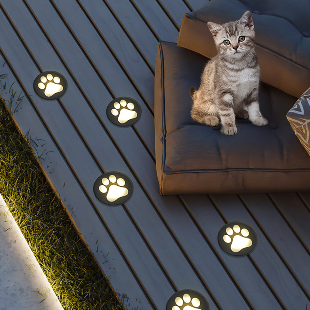 Arisha Modern Cat Paw Metal/Acrylic Outdoor In Ground Light - Lamp Outdoor