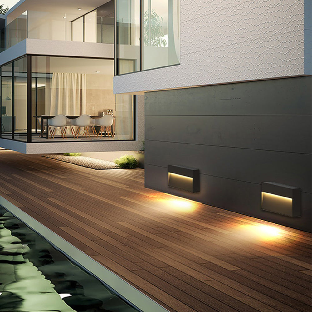 Ray Metal Rectangular Outdoor Deck Step Light - Lamp Outdoor
