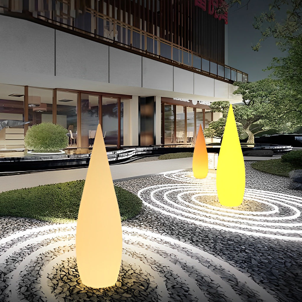 Three-Way Powered Water Drop LED Floor Lamp - Lamp Outdoor