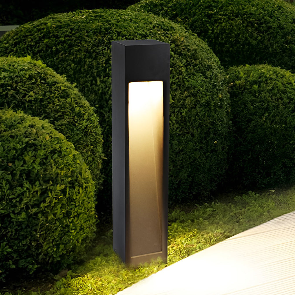 Industrial Rectangular LED Pathway Light 5W Waterproof Fixture with Open Slide Illumination - Lamp Outdoor