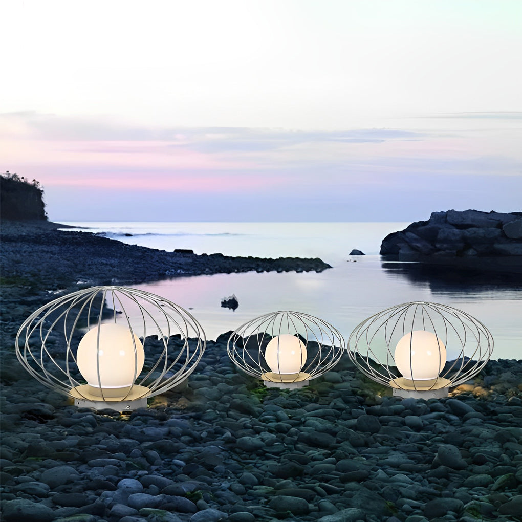 Mushroom Cage Shape LED Waterproof Modern Lawn Lamp Outdoor Lights - Lamp Outdoor