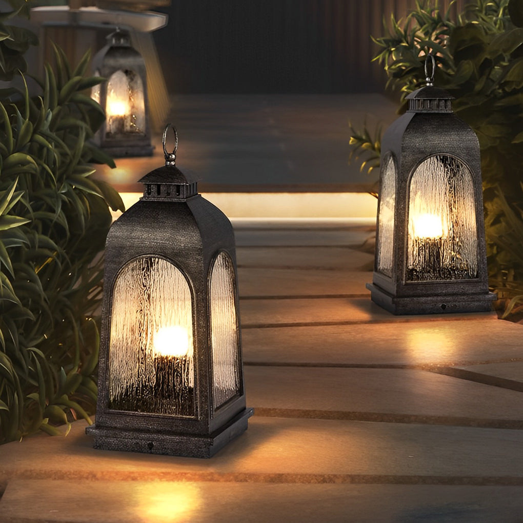 Waterproof Metal Portable Retro European-style Outdoor Floor Lamp Lawn Lights - Lamp Outdoor