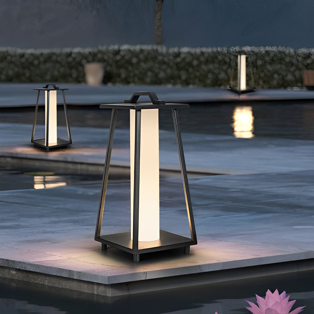 Portable Waterproof LED Removable Black Modern Outdoor Floor Lamp - Lamp Outdoor