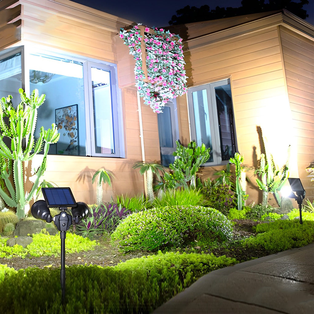 2 Lights Waterproof LED Intelligent Motion Sensor Solar Lawn Lights - Lamp Outdoor