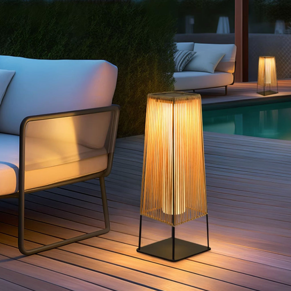Rubber Solar LED Outdoor Floor Lamp - Lamp Outdoor