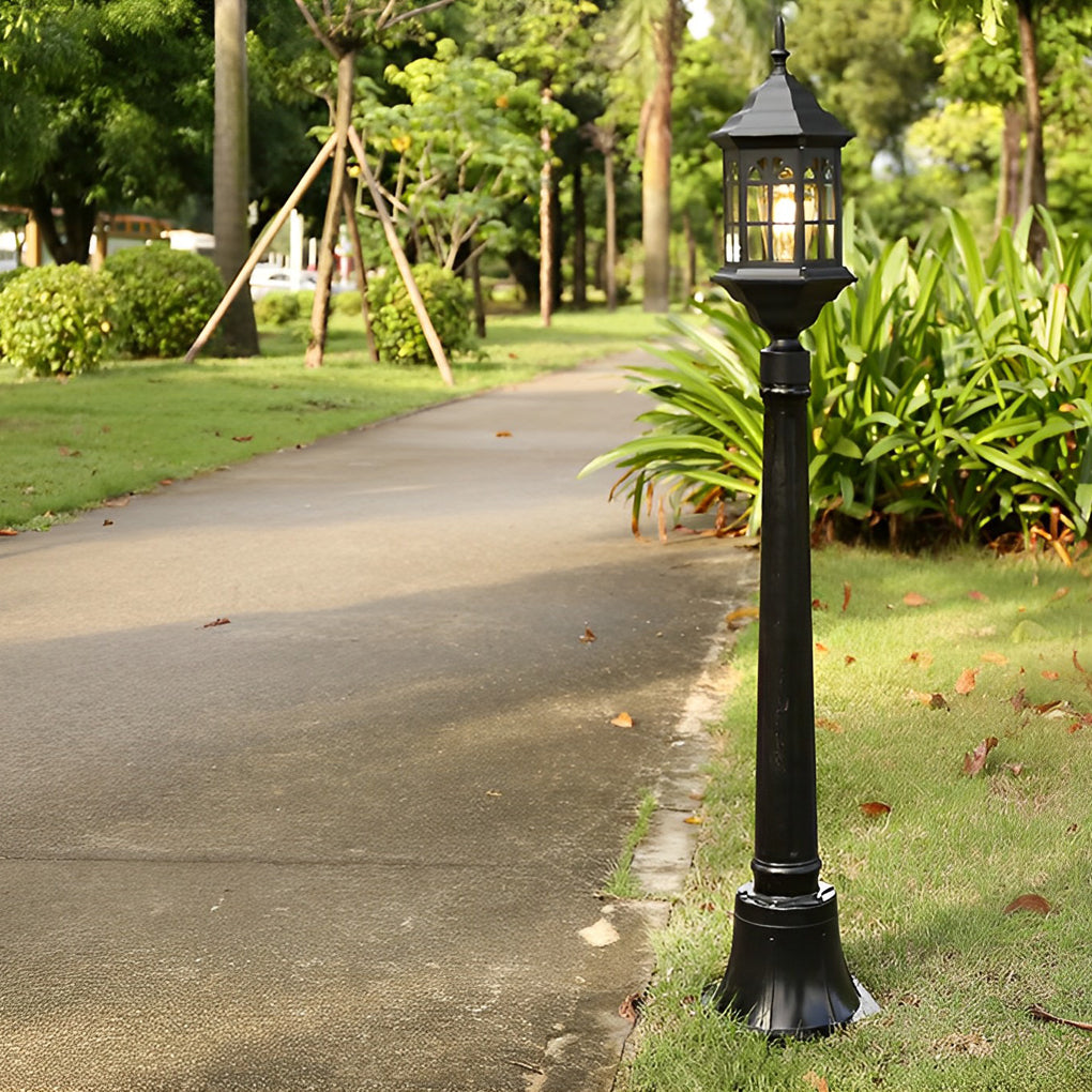 Elegant Slim Post LED Outdoor Post Lights Black/Bronze Pathway Lamps - Lamp Outdoor