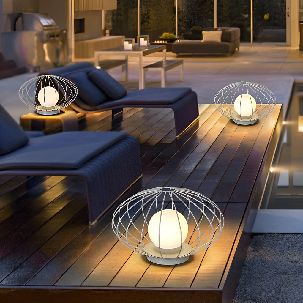 Mushroom Cage Shape LED Waterproof Modern Lawn Lamp Outdoor Lights - Lamp Outdoor