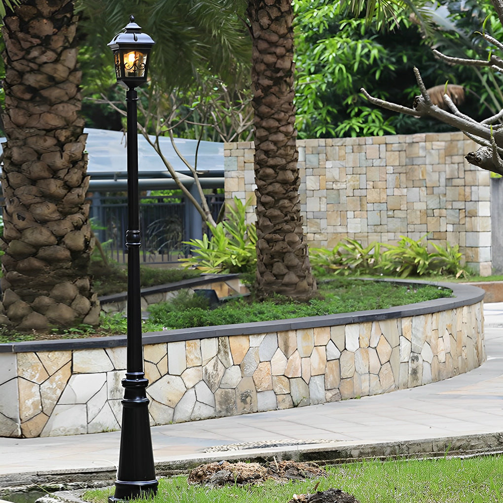 Retro Minimalist LED Waterproof European Style Garden Lamp Post Lights - Lamp Outdoor