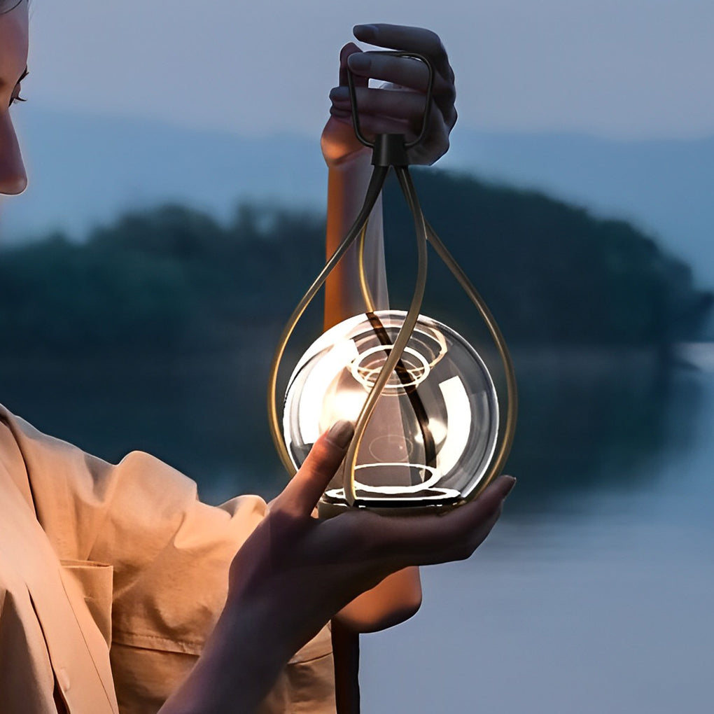 Creative Metal LED Waterproof USB Rechargeable Portable Night Lights - Lamp Outdoor
