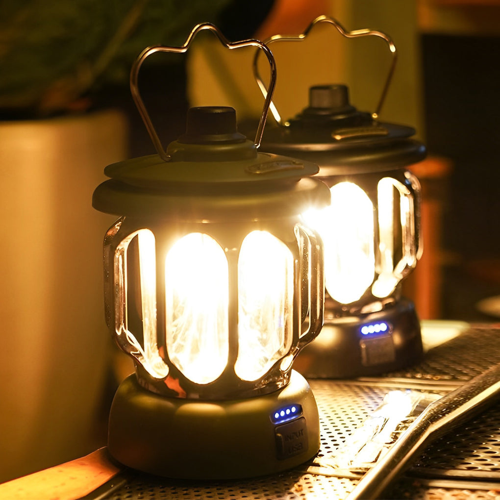 Portable Multi-function LED Waterproof Rechargeable Outdoor Lanterns - Lamp Outdoor